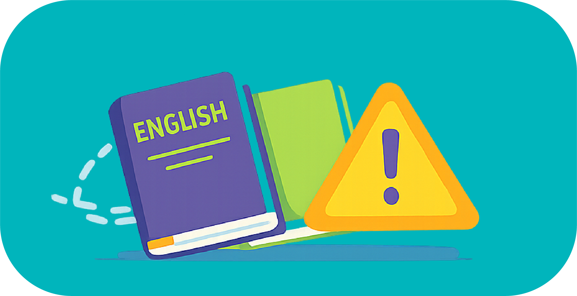 Ilustraci&oacute;n de libros y se&ntilde;al de advertencia que representan sanciones y reposiciones.